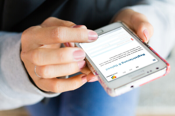 Registrierung & Upload